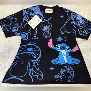 Black and Blue Graphic T-Shirt